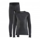 Dětský set Craft Core Wool Merino Junior černá